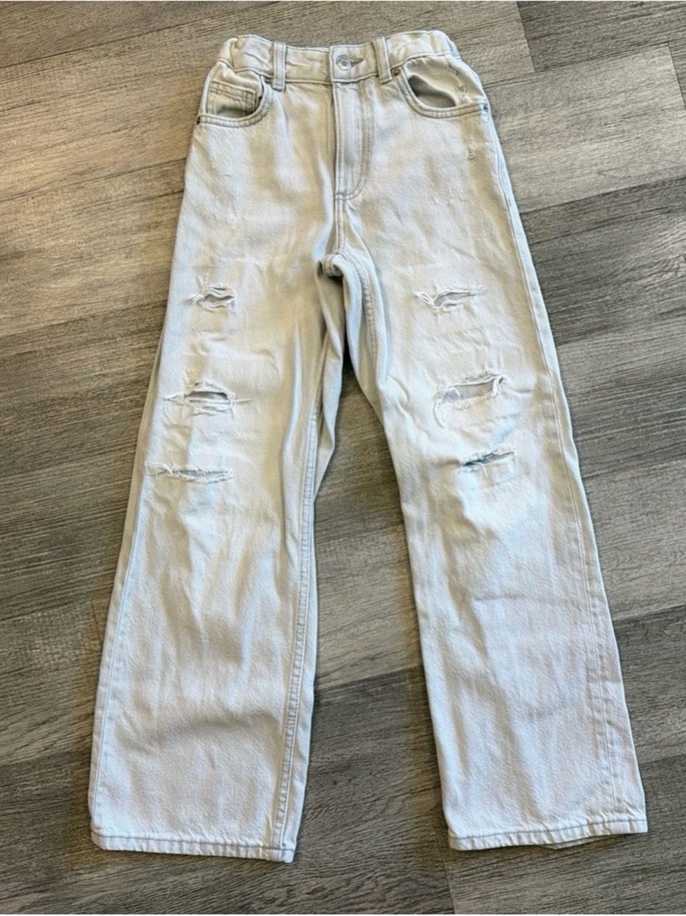 Zara Light Blue Distressed Kids Jeans